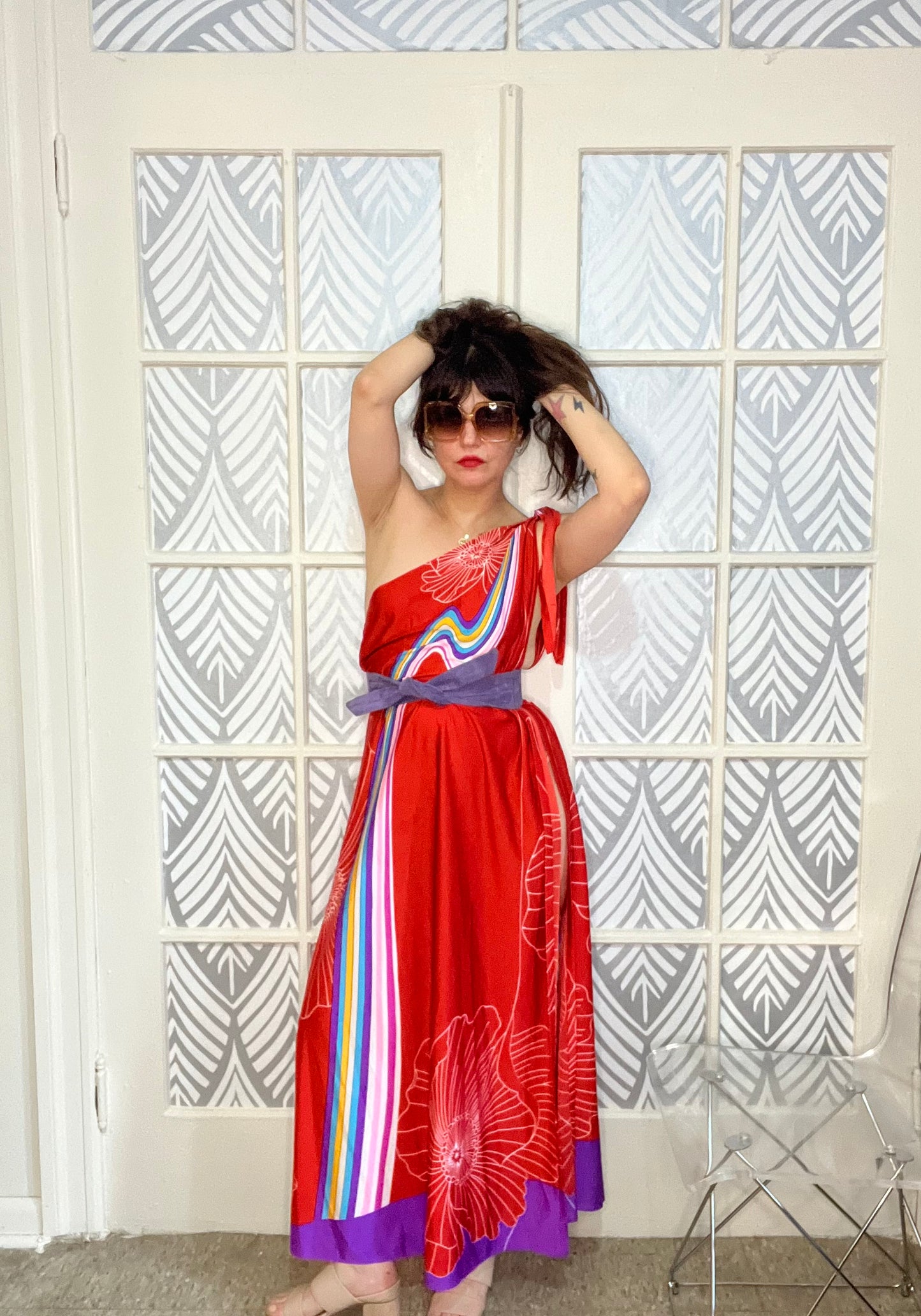 Vintage 1970s Multi Style Dress.