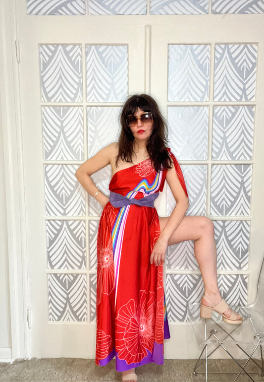 Vintage 1970s Multi Style Dress.