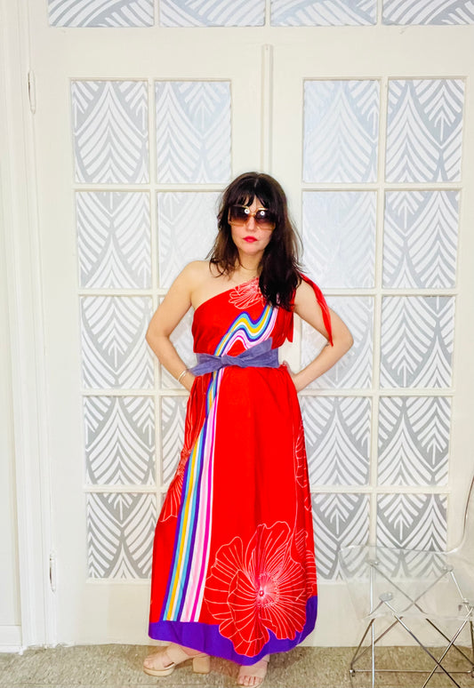 Vintage 1970s Multi Style Dress.
